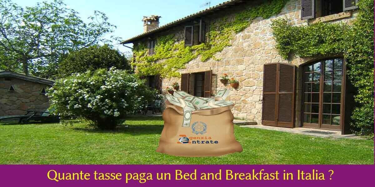 Quante tasse pagano i B&B, case vacanza e affittacamere